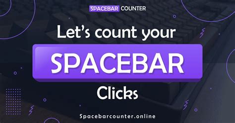 click counter spacebar